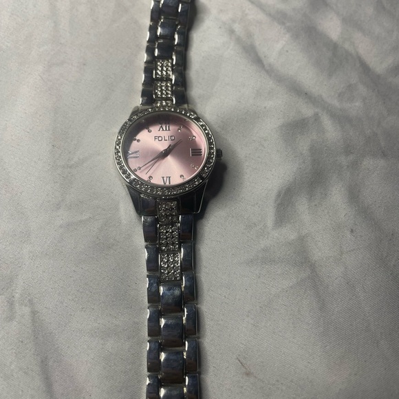 Women’s silver tone watch folio - Picture 7 of 7